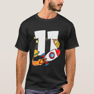 Mb 11th Birthday Rocket Ship Buitenspatie universu T-shirt