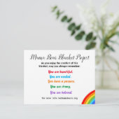 MB Blanket Project Post Card Briefkaart (Staand voorkant)