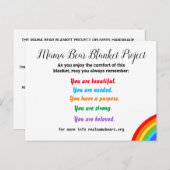 MB Blanket Project Post Card Briefkaart (Voorkant / Achterkant)