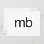 mb briefkaart (Voorkant / Achterkant)