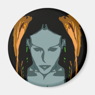 MB Cyber Chick Vector Kunstmagneet Magneet