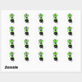 MB Groene & Zwarte Gasmasker Stickers (Vel)