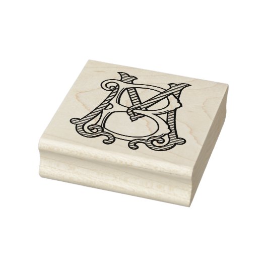 MB Monogram BM Monogram Rubber Ink Stamp Rubberstempel (Stempel)