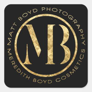 MB Photographie & Cosmétique Stickers NOIR Moyen
