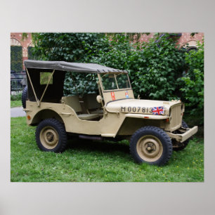 MB van Willys Jeep Poster