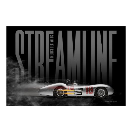 MB W196 Streamline Perfect Poster (Voorkant)