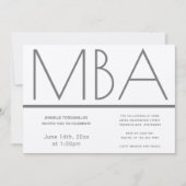 MBA Diplôme d'Argent Partie Invitation (Devant)