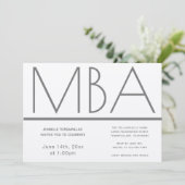 MBA Diplôme d'Argent Partie Invitation (Debout devant)