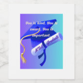 MBA-gift Wijn Etiket (Enkel label)