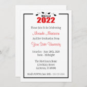 MBA Grad 2022 Invitation de diplômes (Casquettes r (Devant / Derrière)