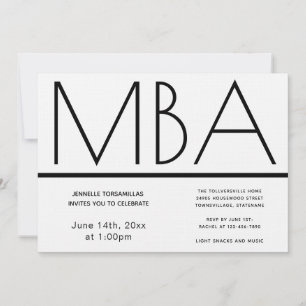 MBA Graduation Party Invitation
