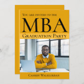 MBA - Invitation de diplôme (Devant / Derrière)