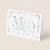 MBA Master of Business Administration Folie Kaarten (Voorkant)