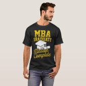 MBA Student Study Cap Business Degree Graduation T-shirt (Voorkant volledig)