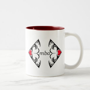 mba tweekleurige koffiemok