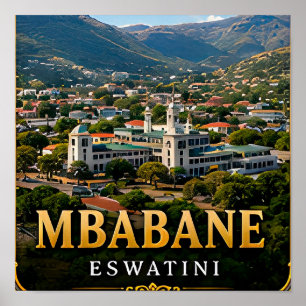 Mbabane Groene Valleien en Eswatini Hooglanden Poster