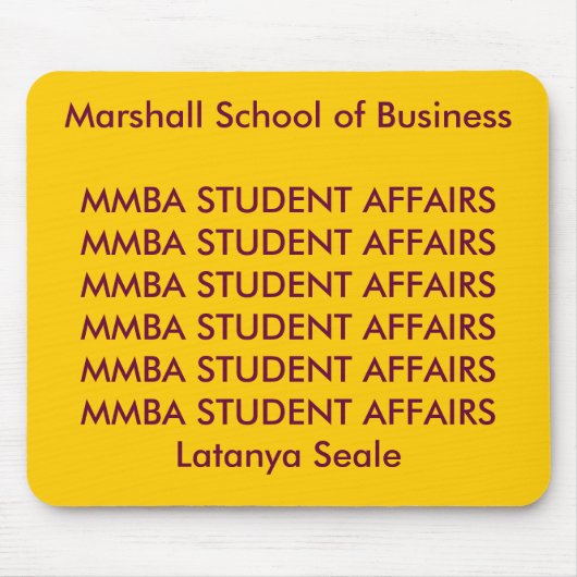 MBASTUDENTAFFIRS MOUSEPAD MUISMAT (Voorkant)