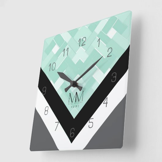 MbM HOME Muur Klok - Mint Madness (Hoek)