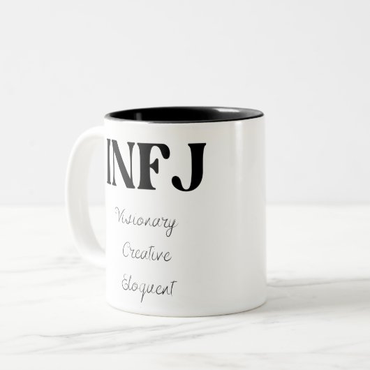 MBTI type mug INFJ (Devant gauche)