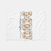 Mbu Nurse Pumpkin Fall Mother  Fleece Deken (Voorkant (Horizontaal))