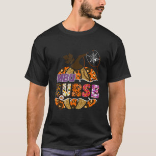 MBU Verpleegster Halloween Pompoen Leopard Medical T-shirt
