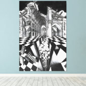 MC Escher art Canvas Afdruk (Insitu (Houten vloer))