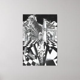 MC Escher art Canvas Afdruk