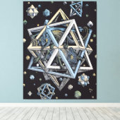 MC Escher art style Canvas Afdruk (Insitu (Houten vloer))