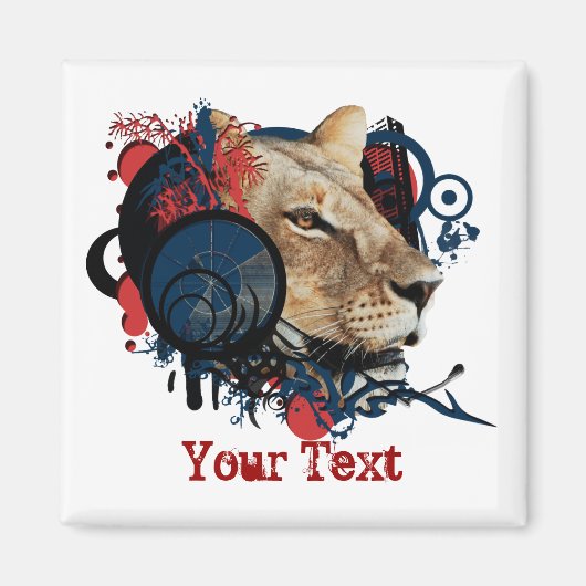 MC King omroeper - safari koelkast magneten (Voorkant)