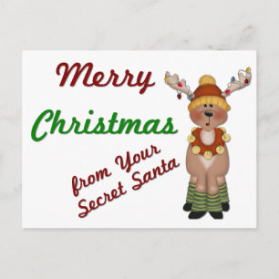 MC Reindeer Secret Père Noël - Cartes postales de