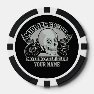 MC van de Kruisers van de middelbare leeftijd de Pokerchips