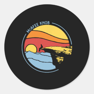 Mcafee's Knob Trail Wandelgigant Ster Roanoke Graf Ronde Sticker