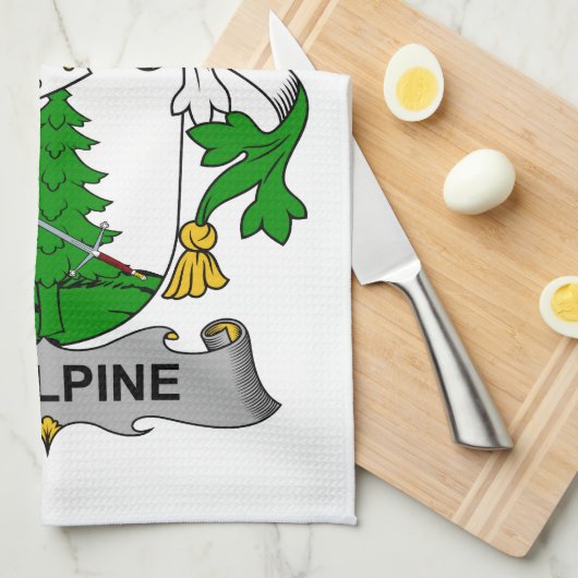 McAlpine Family Crest Theedoek (Quarter Fold)