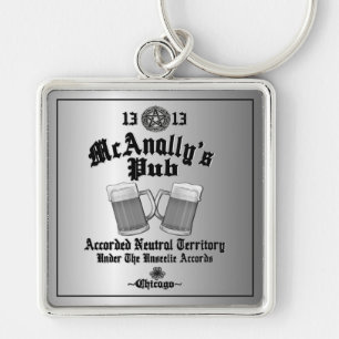 McAnally's Pub Black Logo Sleutelhanger