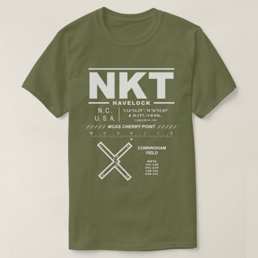 MCAS Cherry Point / Cunningham Field NKT T-shirt (Design voorkant)