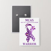 MCAS Mast Cell Activation Syndrome Awareness Button (Voorkant / Achterkant)
