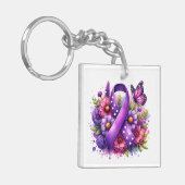 MCAS Warrior Mast Cell Awareness Sleutelhanger (Voorkant Links)