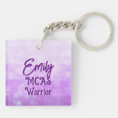 MCAS Warrior Mast Cell Awareness Sleutelhanger (Achterkant)