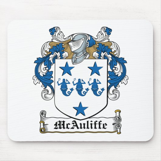 McAuliffe Family Crest Muismat (Voorkant)