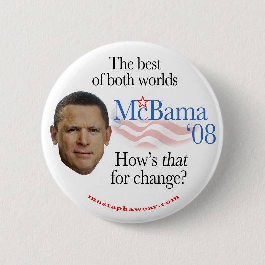 McBama'08 Ronde Button 5,7 Cm (Voorkant)