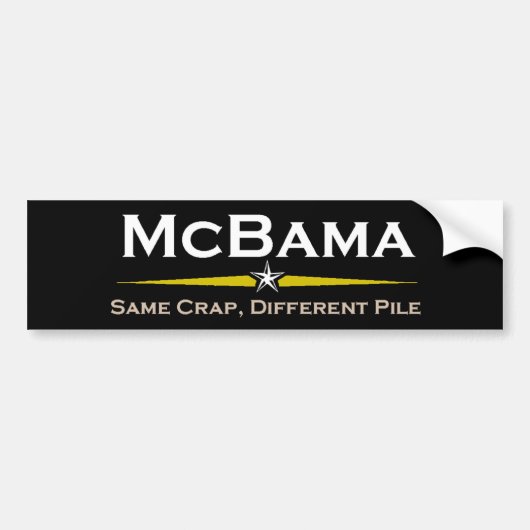 McBama Bumpersticker (Voorkant)