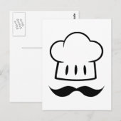MCBHM CARTOON GRAPHIC LOGO MASTER CHEF PET BAKER B BRIEFKAART (Voorkant / Achterkant)