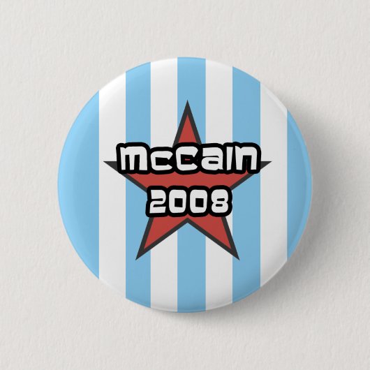 mccain 2008-toets ronde button 5,7 cm (Voorkant)