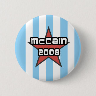 mccain 2008-toets ronde button 5,7 cm