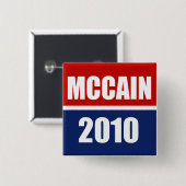 MCCAIN 2010 VIERKANTE BUTTON 5,1 CM (Voorkant /achterkant)