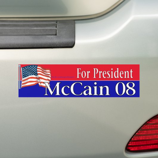 McCain Bumpersticker (Op auto)