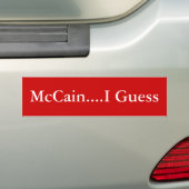 McCain...Bumpersticker. Bumpersticker (Op auto)
