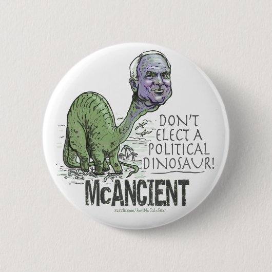 McCain Dinosaur Ronde Button 5,7 Cm (Voorkant)