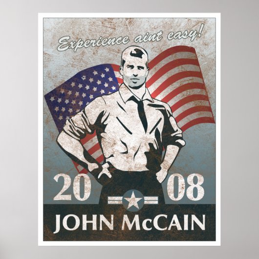 McCain Hero Vintage Poster (Voorkant)