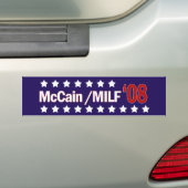 McCain MILF 08 Bumpersticker (Op auto)